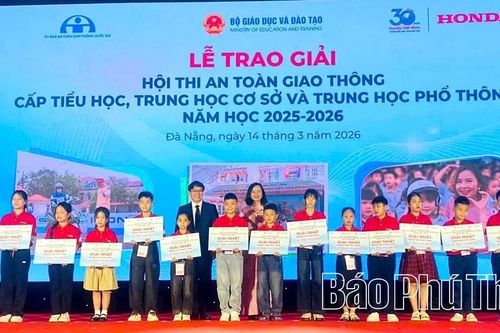 Phú Thọ giành 31 giải tại Hội thi An toàn giao thông cấp tiểu học, THCS, THPT