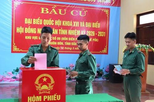 Bầu cử sớm tại tuyến đầu biên giới ở Lâm Đồng và Đắk Lắk