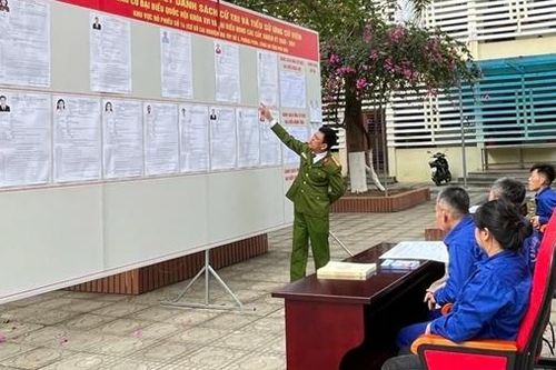 Sẵn sàng cho cuộc bầu cử ở Cơ sở cai nghiện ma túy tỉnh Phú Thọ
