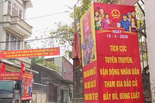 Cử tri xã Hát Môn háo hức chờ ngày hội non sông