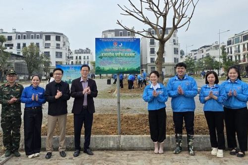 Phó Bí thư Tỉnh ủy Vũ Hồng Quang dự khánh thành công trình thanh niên 'Khuôn viên xanh'