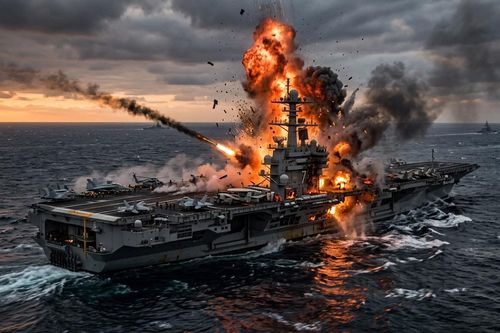 Iran tuyên bố đánh trúng tàu sân bay Mỹ, 'pháo đài nổi' có gục ngã?