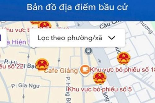 Ứng dụng iHanoi hỗ trợ cử tri đi bầu cử