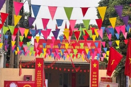 14 khu vực bỏ phiếu xã Hòa Lạc sẵn sàng cho ngày hội lớn