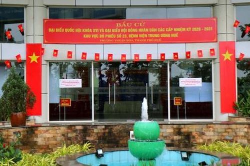 Các điểm bầu cử đặc biệt tại bệnh viện ở Huế sẵn sàng cho ngày hội non sông
