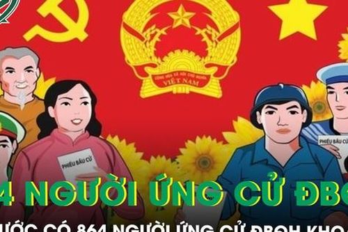 Cả nước có 864 người ứng cử đại biểu Quốc hội khóa XVI