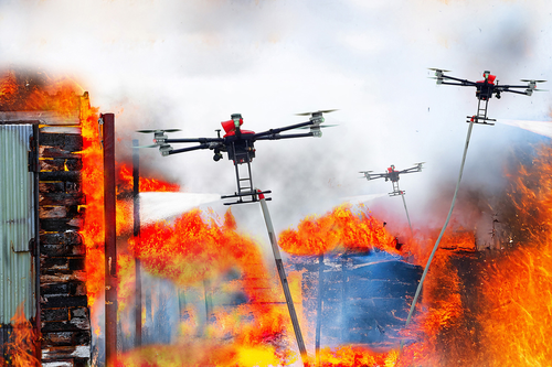 Phát triển UAV 'bầy đàn' trong phòng cháy, chữa cháy
