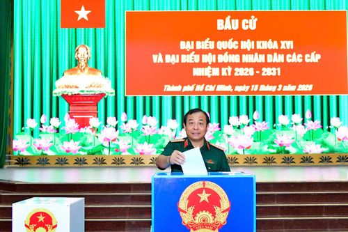 Lực lượng vũ trang TP.HCM nghiêm túc, dân chủ tham gia Ngày hội bầu cử của toàn dân