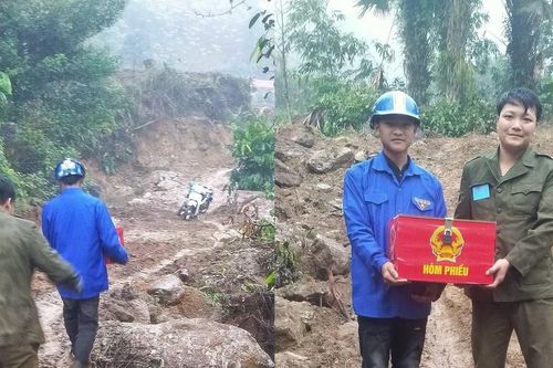 Hình ảnh tận tâm, trách nhiệm của tuổi trẻ Tuyên Quang, Quảng Trị trong ngày bầu cử