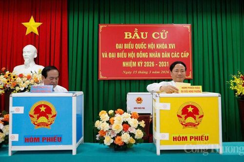 2,6 triệu cử tri tỉnh Gia Lai tham gia ngày hội non sông