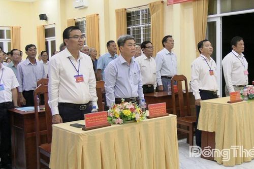 Đồng chí Phạm Văn Chuẩn dự Lễ khai mạc bầu cử tại xã Thanh Bình