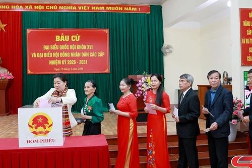 Tỷ lệ cử tri tỉnh Sơn La đi bầu cử đạt 99,72%
