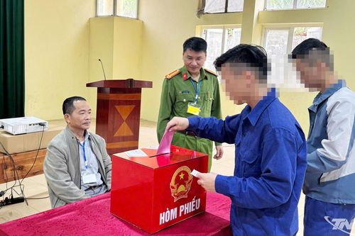 100% người bị tạm giữ, tạm giam và học viên cai nghiện ma túy hoàn thành bầu cử