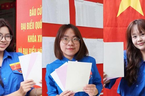 Khoảnh khắc 'lần đầu bầu cử' của cử tri trẻ