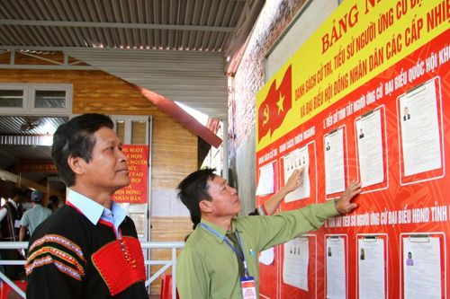 Lâm Đồng: Đồng bào M'Nông phấn khởi đi bầu cử