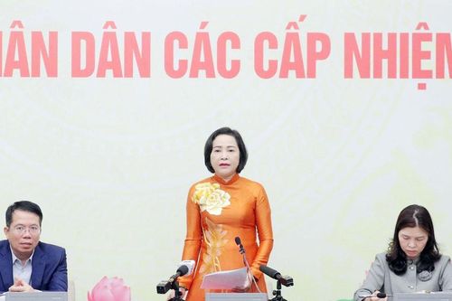 Phó Chủ tịch Quốc hội Nguyễn Thị Thanh: Đến 16h ngày 15/3: đã có 5/34 tỉnh có tỷ lệ cử tri đi bầu đạt sát mức 100%