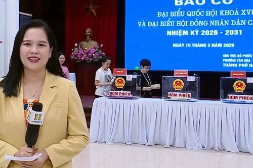 Phường Yên Hòa rộn ràng ngày bầu cử