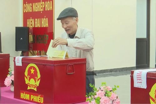 Không khí bầu cử tại xã Quảng Bị