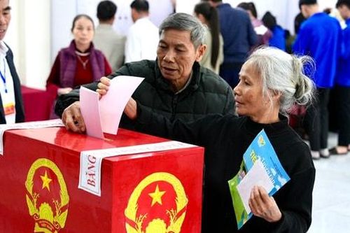 Cử tri xã Ba Vì tích cực đi bầu cử, nhiều điểm đạt trên 95%