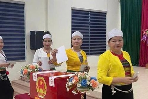 Ấn tượng không khí bầu cử tại xã Mỹ Đức