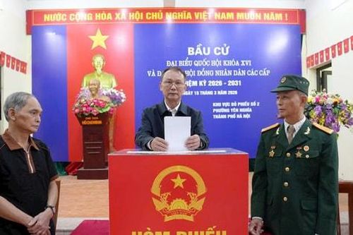 99,69% cử tri phường Yên Nghĩa tham gia bầu cử