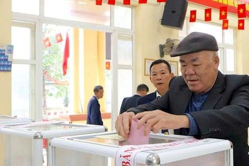 Xã Vân Đình: 98,99% cử tri tham gia bầu cử