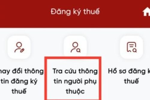 Hướng dẫn cập nhật thông tin người phụ thuộc trên Etax Mobile