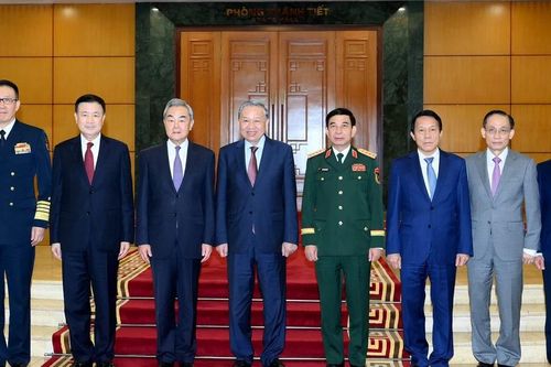 Tổng Bí thư Tô Lâm tiếp Bộ trưởng Ngoại giao, Quốc phòng, Công an Trung Quốc sang dự Hội nghị về cơ chế đối thoại chiến lược '3+3'