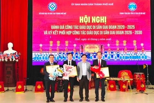 Thành phố Huế: Đẩy mạnh chương trình phối hợp giáo dục di sản giai đoạn 2026-2030