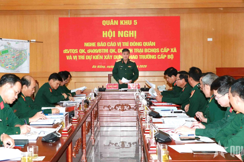 Quân khu 5 dự kiến quy hoạch vị trí đóng quân một số đơn vị