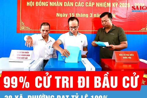 TPHCM: 99% cử tri đi bầu cử, 38 xã, phường đạt tỷ lệ 100%