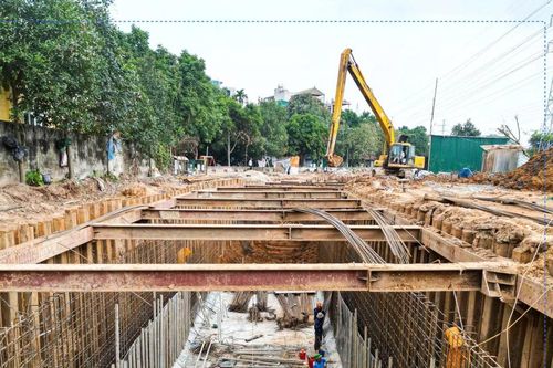 Toàn cảnh đại công trường 920 tỷ giải cứu ngập úng phía Tây Bắc Thủ đô