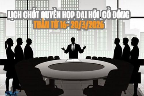 Tin chứng khoán: 301 doanh nghiệp chốt quyền họp đại hội cổ đông tuần này
