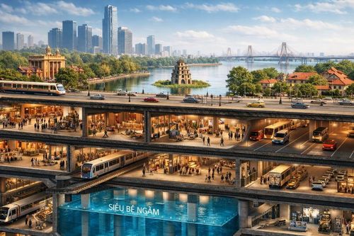 Hà Nội quy hoạch hệ thống siêu bể ngầm chống ngập và không gian đô thị đa tầng
