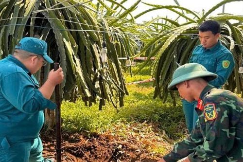 Xử lý an toàn quả đạn pháo 105mm ở phường Bình Thuận
