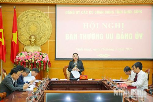 Hội nghị Ban Thường vụ Đảng ủy các cơ quan Đảng tỉnh