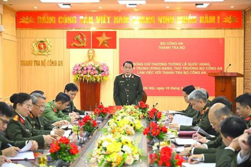 Xây dựng Thanh tra Bộ Công an chính quy, chuyên nghiệp