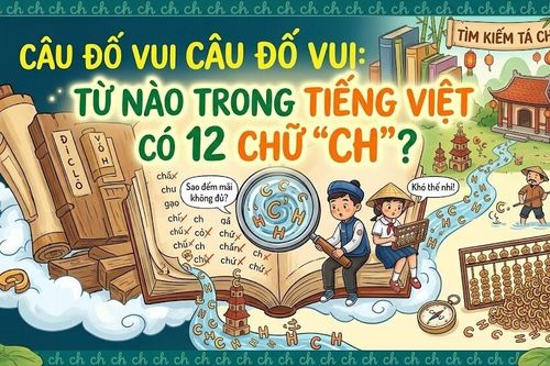 Từ tiếng việt nào có tới 12 chữ 'Ch'?