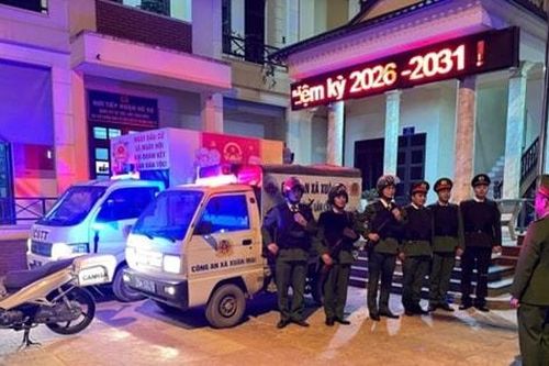 Công an xã Xuân Mai góp phần bảo đảm thành công ngày hội bầu cử