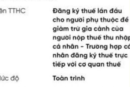 Hướng dẫn đăng ký mới, thay đổi thông tin người phụ thuộc trên Etax Mobile