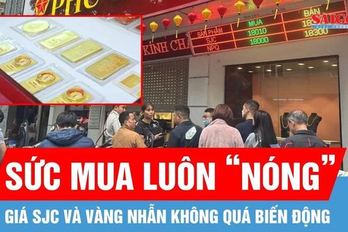 Thị trường vàng ngày 17-3: giá SJC và vàng nhẫn không quá biến động, sức mua nóng