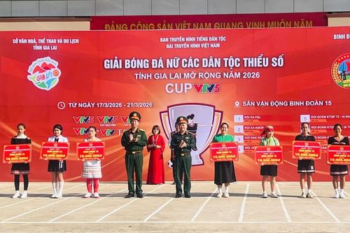 Ấn tượng Giải bóng đá nữ các dân tộc thiểu số Gia Lai, sắc màu thổ cẩm rực sáng trên sân cỏ
