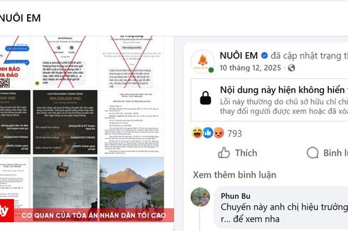 Facebook người sáng lập 'Nuôi em' không còn truy cập, nghi vấn minh bạch lại nóng lên