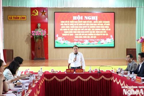 Công bố Quyết định giám sát của Ban Thường vụ Tỉnh ủy Nghệ An đối với các xã Thần Lĩnh, Phúc Lộc, Hải Lộc