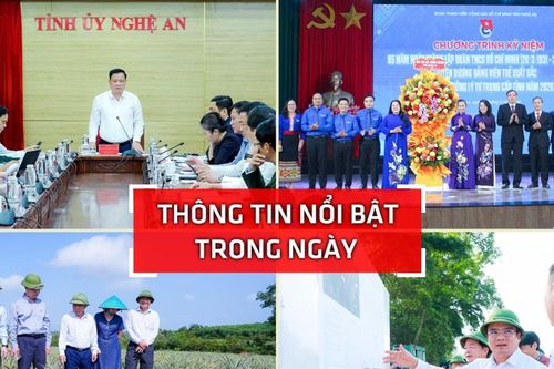 Nghệ An: Thông tin nổi bật ngày 17/3