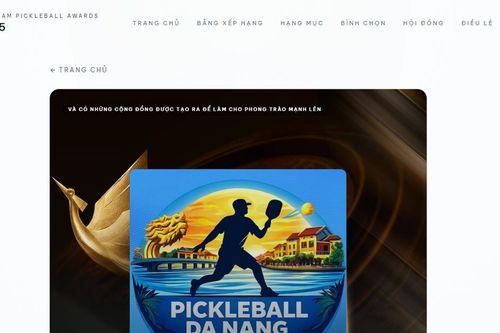 Cộng đồng Pickleball Đà Nẵng được đề cử tại Vietnam Pickleball Awards 2025
