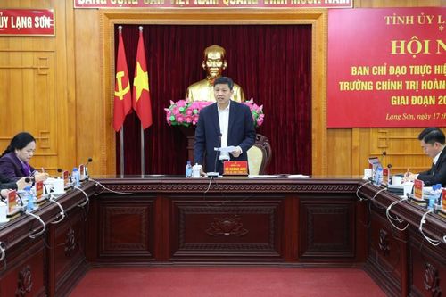 Đánh giá tiến độ thực hiện Đề án xây dựng Trường Chính trị Hoàng Văn Thụ đạt chuẩn giai đoạn 2023 – 2031