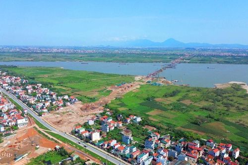 Cầu Hồng Hà trên Vành đai 4: Tiến độ thi công thần tốc, dự kiến về đích sớm 5 tháng
