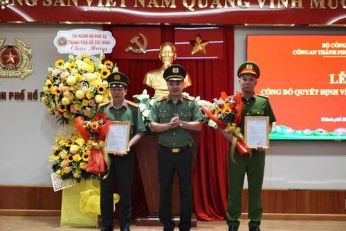 Công an TP Hồ Chí Minh có tân Thủ trưởng Cơ quan An ninh điều tra và Cơ quan Cảnh sát điều tra