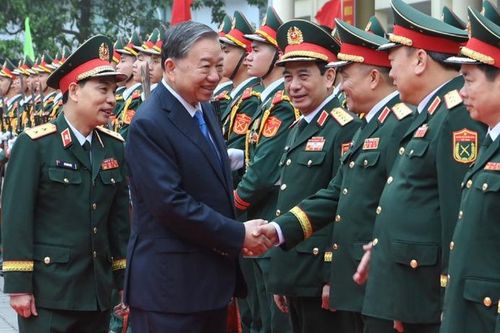Tổng Bí thư Tô Lâm, thăm và làm việc tại Học viện Kỹ thuật quân sự